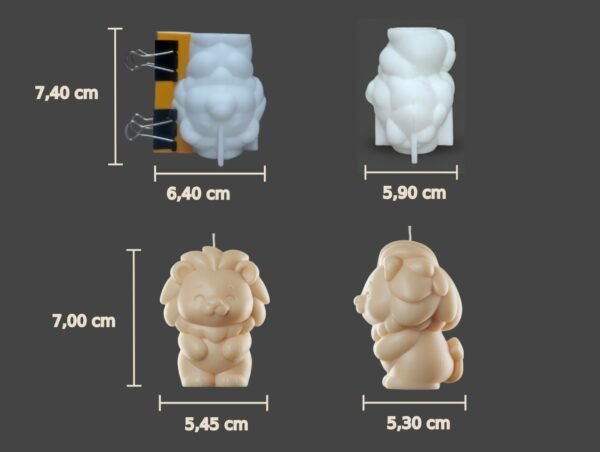 Molde Silicona Leoncito