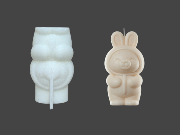 oso_disfraz_molde_vela Molde silicona osito con disfraz de conejo para velas de pascua y bebés - Botas Blancas