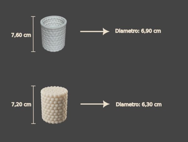 Molde Silicona Cilindro Bubble