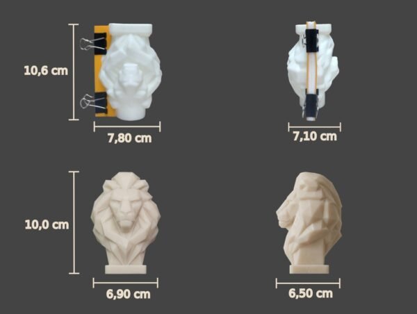 Molde Silicona León Moderno