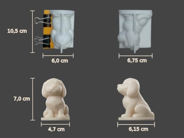 Molde Silicona Perrito