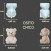 Molde Silicona Osito (Chico - Mediano)