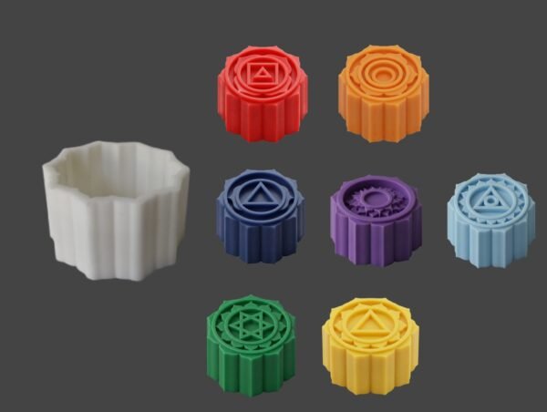 Molde Silicona Chakras