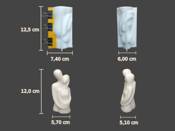 Molde Silicona Pareja