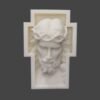 frontal_jesus_cruz Molde Silicona Rostro Jesús en Cruz