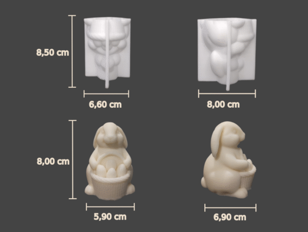 medidas_conejo_pascua Molde Silicona Conejo de Pascua