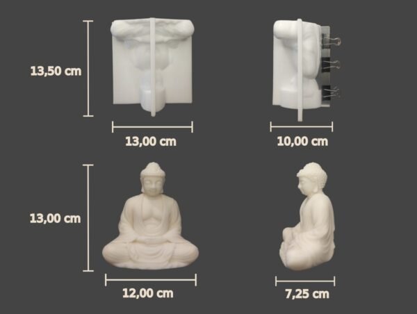 Molde Silicona Buda Meditando