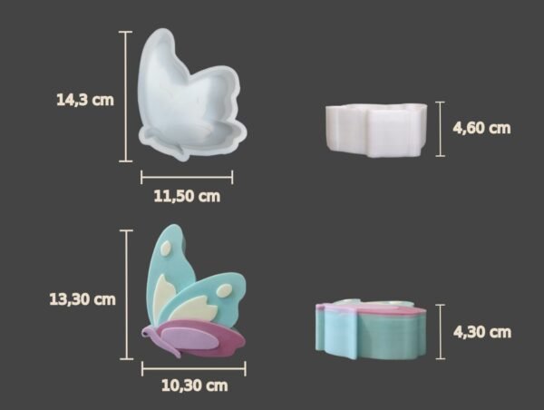 Molde Silicona Mariposa