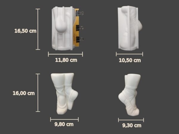 Molde Silicona Zapatos Ballet