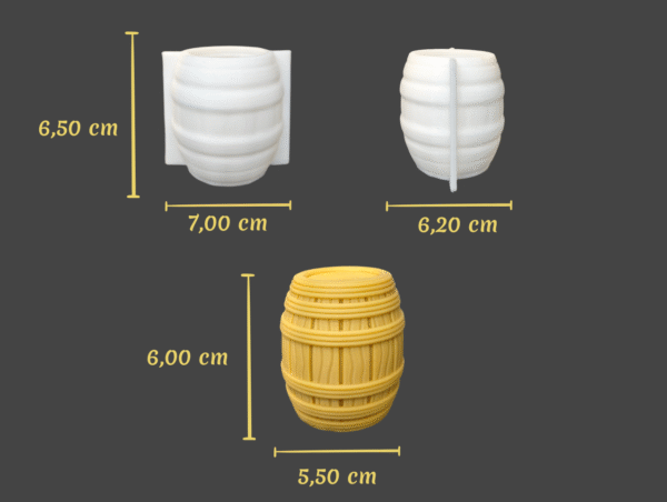 Molde Silicona Barril