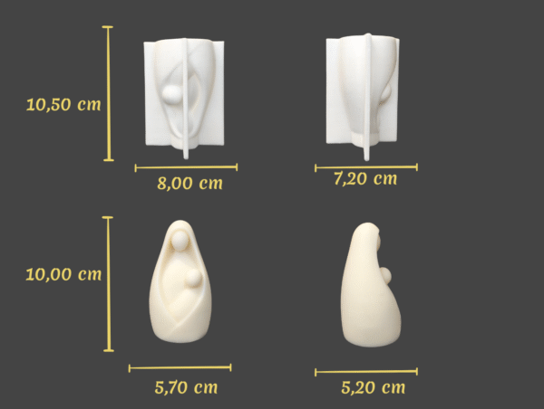 Molde Silicona Virgen y Niño Jesús