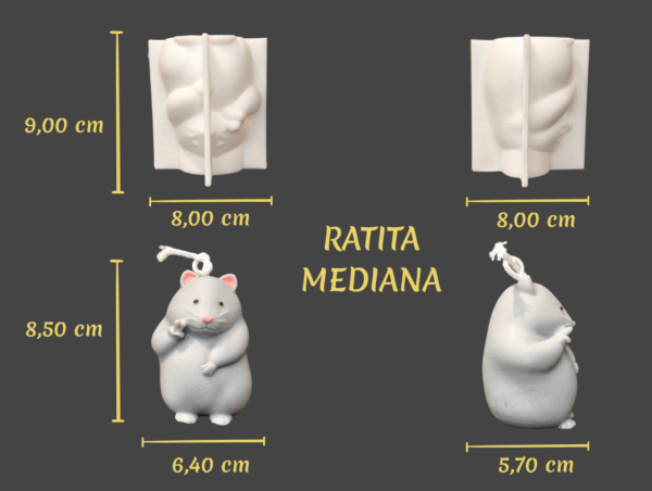 Molde Silicona Ratita