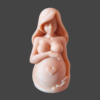 frontal_mujer_embarazada Molde Silicona Mujer Embarazada