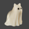 Molde Silicona Gatito Fantasma