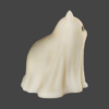 Molde Silicona Gatito Fantasma
