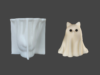 Molde Silicona Gatito Fantasma